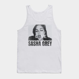 Sasha love simple urban black n white Tank Top